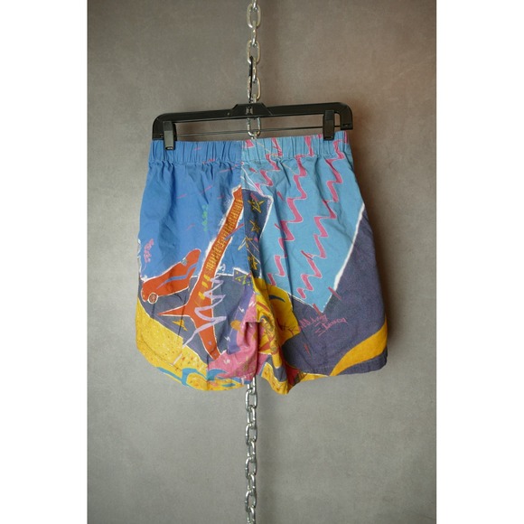 RS No 9 Carnaby Rolling Stones Men's Abstract Print Shorts Elastic Waist Size M - Picture 2 of 9